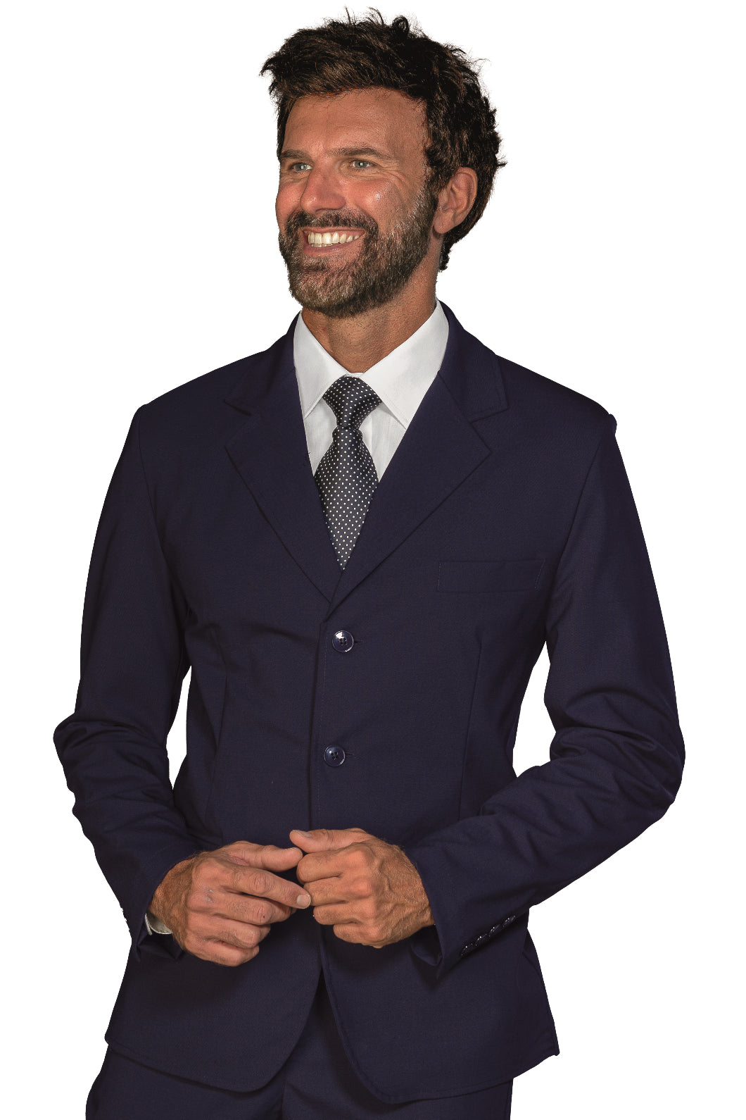 Giacca Cambridge con spacchi foderata