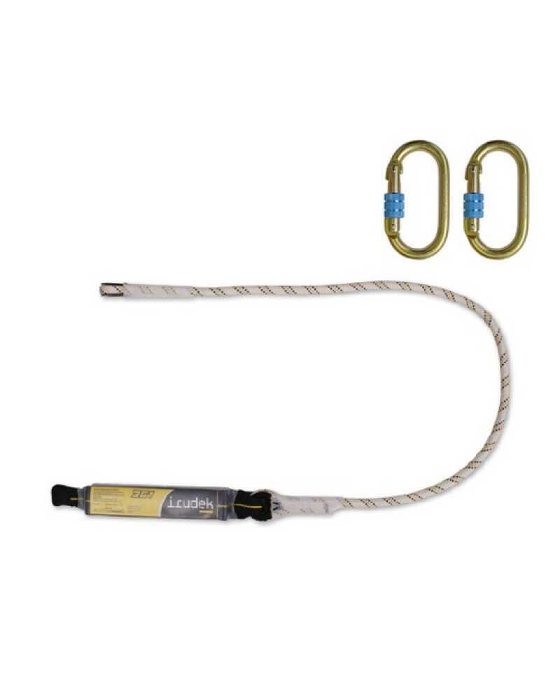 Kit cordino assorbitore con 2 moschettoni